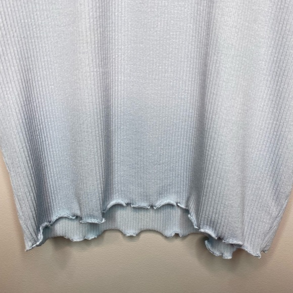 Ocean Drive Ribbed Cropped Tee. - Picture 5 of 6